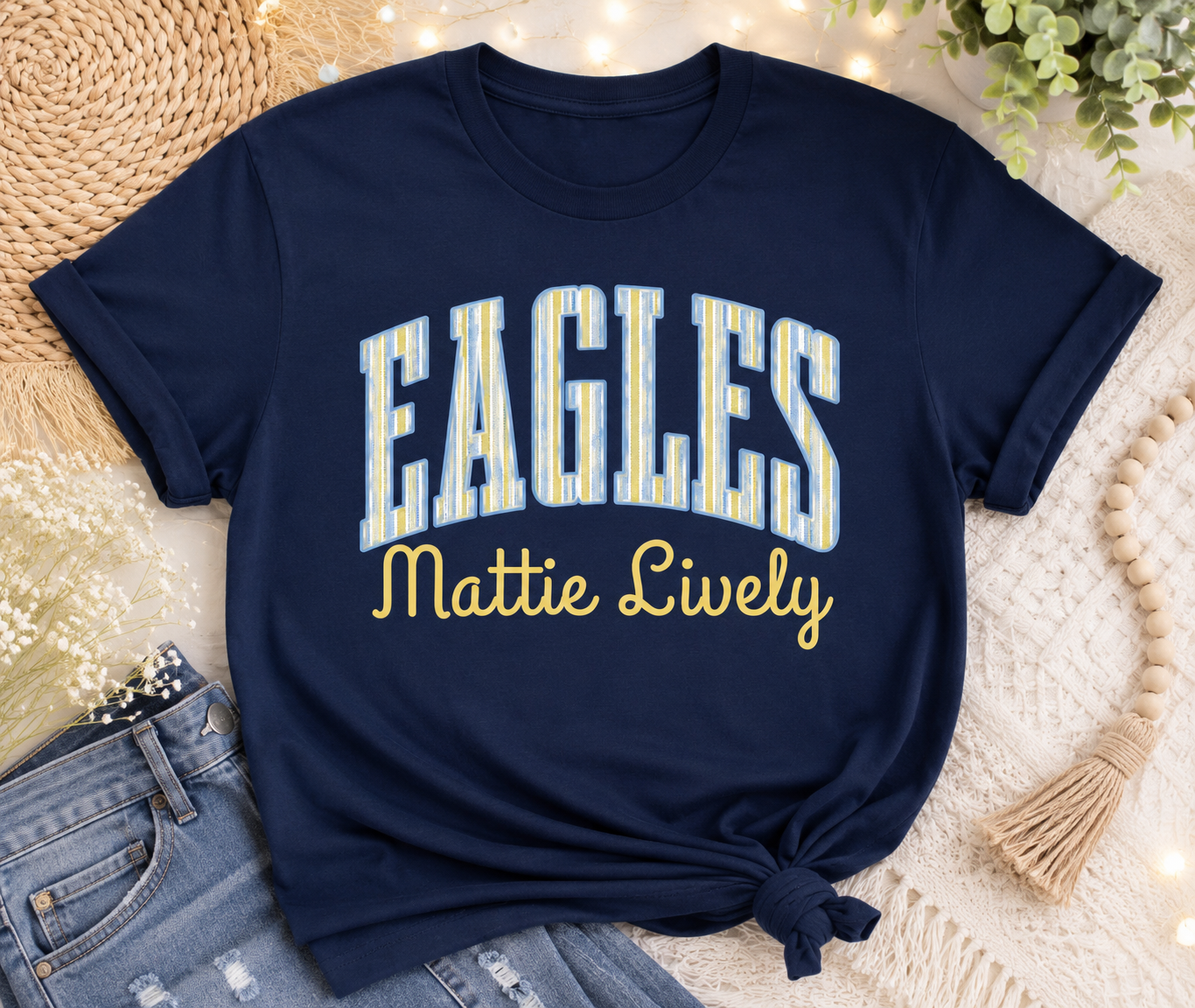 Mattie Lively Blue & Yellow