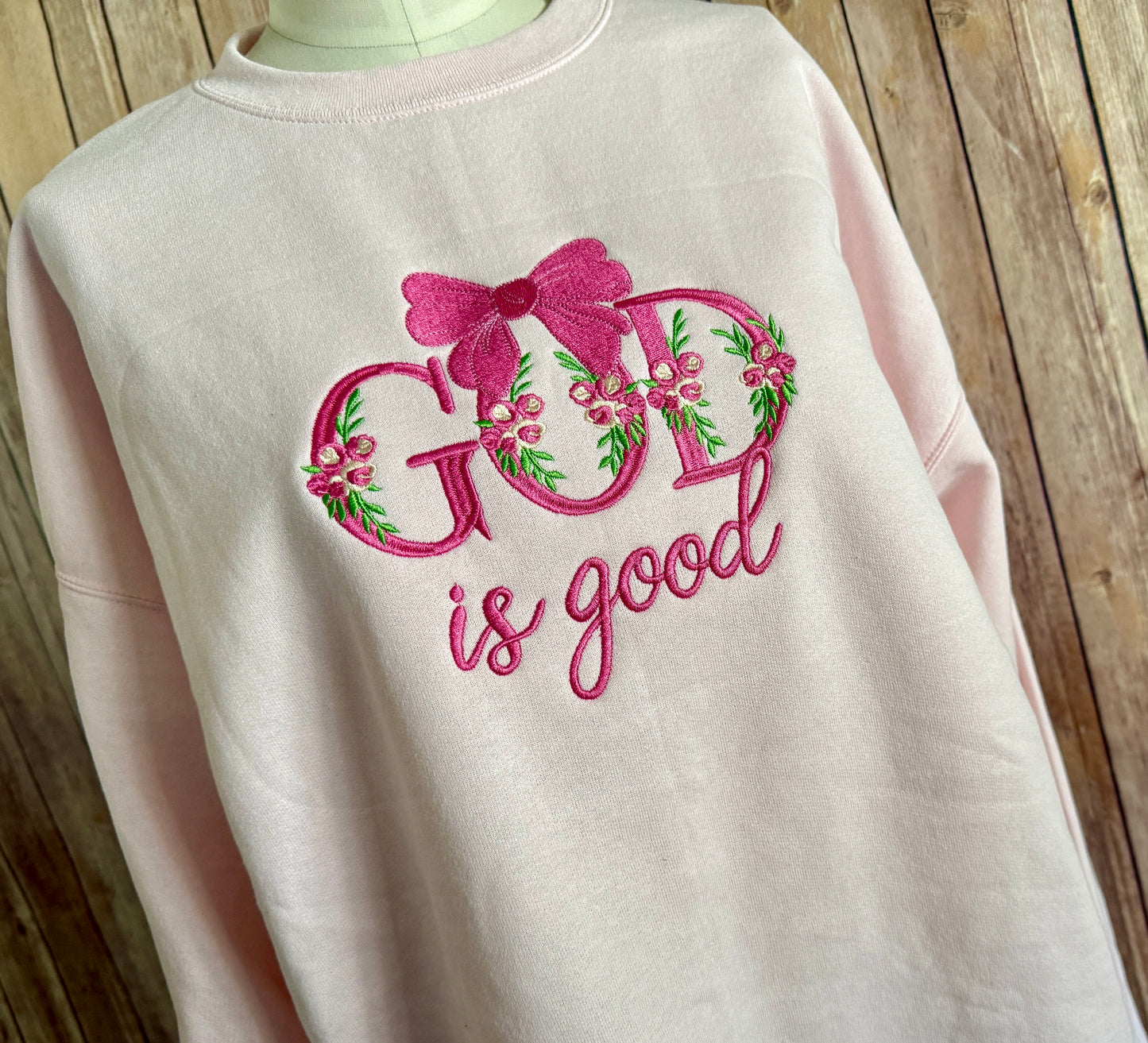 God Is Good Embroidery