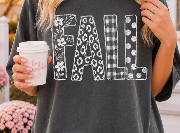 White Fall Multi Design