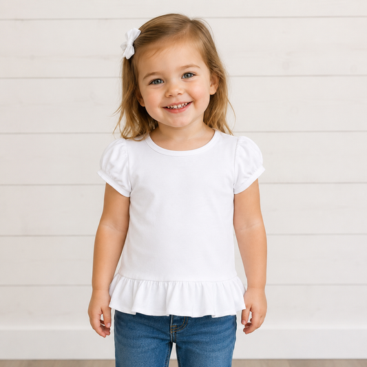 BLANK Girls Ruffle Shirt