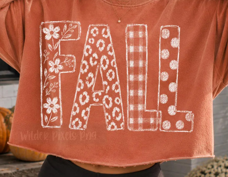 White Fall Multi Design
